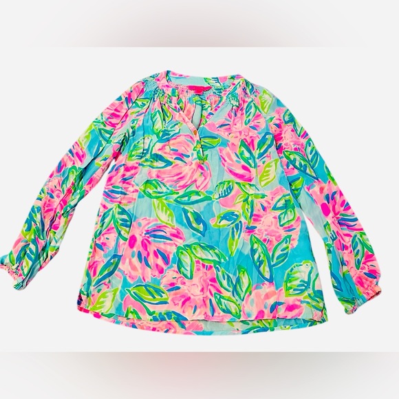 Lilly Pulitzer Tops - Lily Pulitzer lightweight, XXS, long sleeve shirt, colorful and very-summerish!